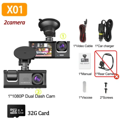 Camra Dash Cam Vehicle Recorder Video Front and Rear