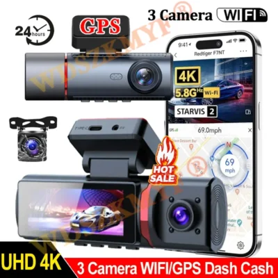 4K WIFI GPS Car Dash Cam Video Recorder